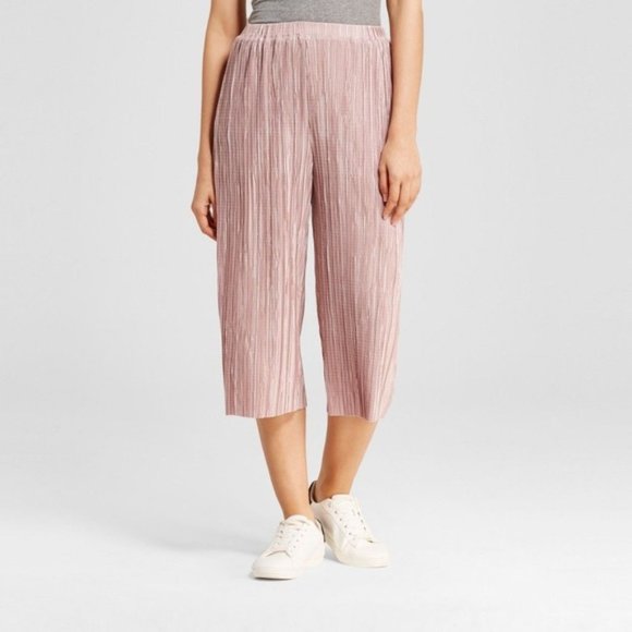 le Kate Pants - Le Kate Mauve Crop Crinkle Pants